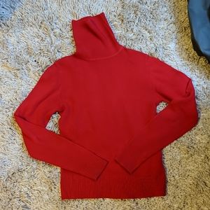 H&M Bright Red Turtleneck Sweater